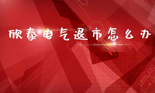 欣泰电气退市怎么办_https://m.jnlaobingbanjia.com_股市新闻_第1张