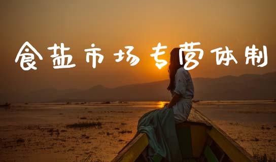 食盐市场专营体制_https://m.jnlaobingbanjia.com_全球市场_第1张