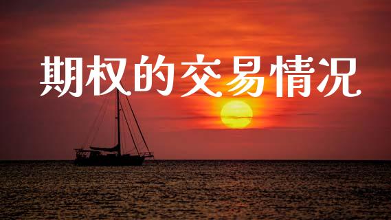 期权的交易情况_https://m.jnlaobingbanjia.com_理财规划_第1张