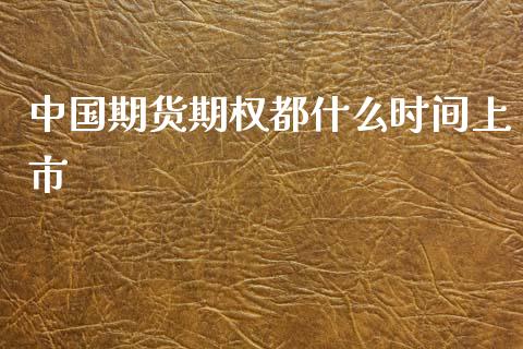 中国期货期权都什么时间上市_https://m.jnlaobingbanjia.com_区块链_第1张