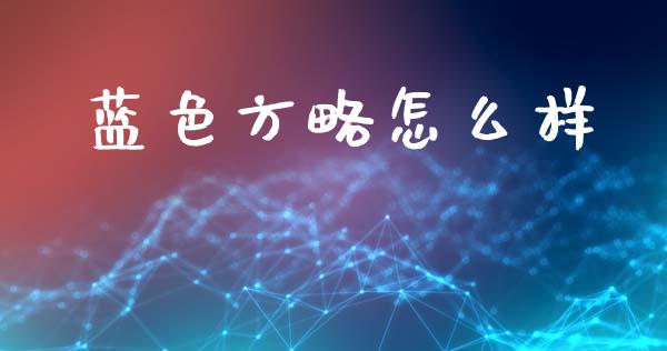 蓝色方略怎么样_https://m.jnlaobingbanjia.com_股市新闻_第1张