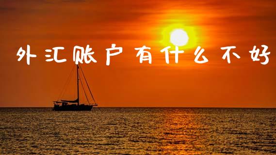 外汇账户有什么不好_https://m.jnlaobingbanjia.com_金融监管_第1张