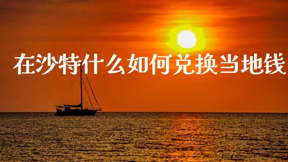 在沙特什么如何兑换当地钱_https://m.jnlaobingbanjia.com_理财规划_第1张