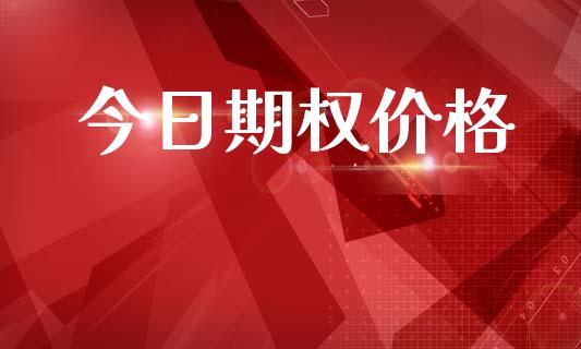 今日期权价格_https://m.jnlaobingbanjia.com_金融监管_第1张