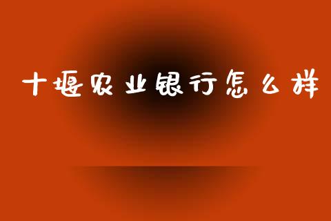 十堰农业银行怎么样_https://m.jnlaobingbanjia.com_股市新闻_第1张