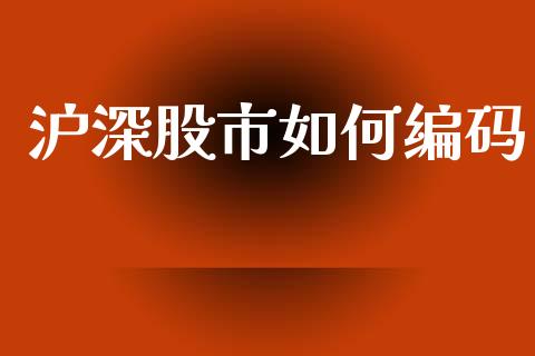 沪深股市如何编码_https://m.jnlaobingbanjia.com_全球市场_第1张