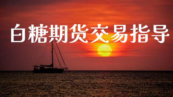 白糖期货交易指导_https://m.jnlaobingbanjia.com_基金市场_第1张