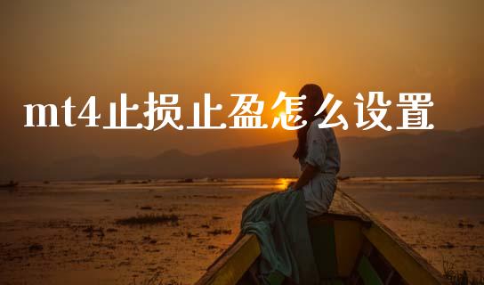 mt4止损止盈怎么设置_https://m.jnlaobingbanjia.com_理财规划_第1张