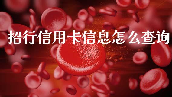 招行信用卡信息怎么查询_https://m.jnlaobingbanjia.com_金融监管_第1张