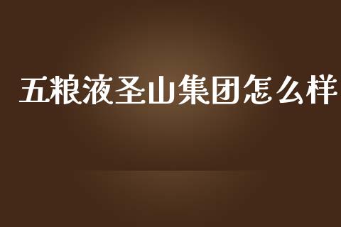 五粮液圣山集团怎么样_https://m.jnlaobingbanjia.com_理财规划_第1张