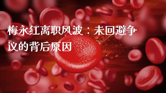 梅永红离职风波：未回避争议的背后原因_https://m.jnlaobingbanjia.com_区块链_第1张