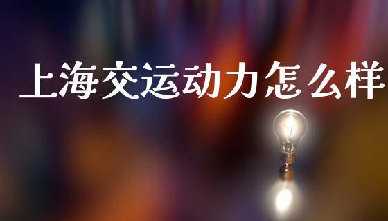 上海交运动力怎么样_https://m.jnlaobingbanjia.com_基金市场_第1张