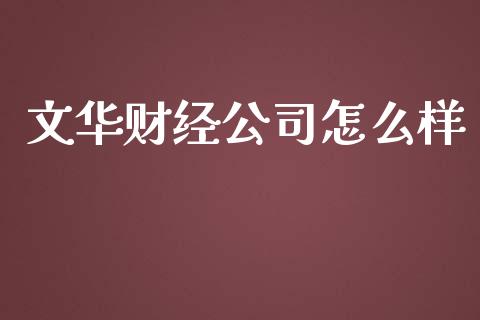 文华财经公司怎么样_https://m.jnlaobingbanjia.com_理财规划_第1张