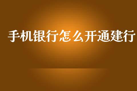 手机银行怎么开通建行_https://m.jnlaobingbanjia.com_理财规划_第1张