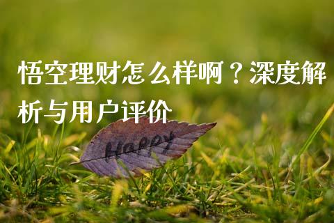 悟空理财怎么样啊？深度解析与用户评价_https://m.jnlaobingbanjia.com_理财规划_第1张