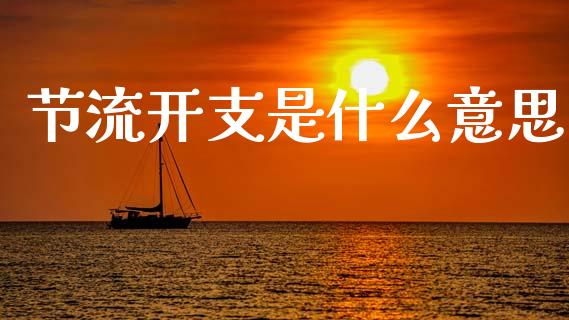 节流开支是什么意思_https://m.jnlaobingbanjia.com_股市新闻_第1张