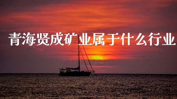 青海贤成矿业属于什么行业_https://m.jnlaobingbanjia.com_股市新闻_第1张