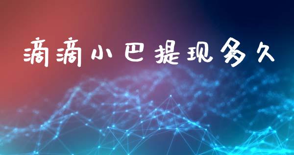 滴滴小巴提现多久_https://m.jnlaobingbanjia.com_区块链_第1张