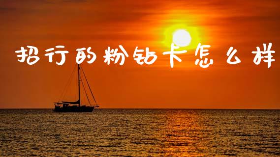 招行的粉钻卡怎么样_https://m.jnlaobingbanjia.com_理财规划_第1张