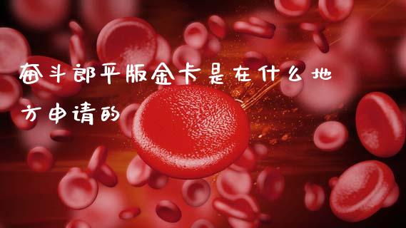 奋斗郎平版金卡是在什么地方申请的_https://m.jnlaobingbanjia.com_全球市场_第1张