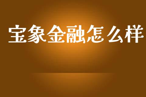 宝象金融怎么样_https://m.jnlaobingbanjia.com_全球市场_第1张