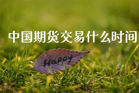 中国期货交易什么时间_https://m.jnlaobingbanjia.com_全球市场_第1张