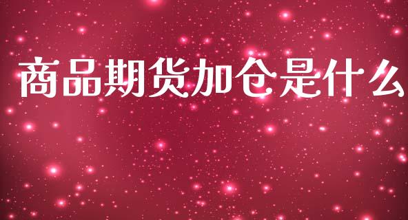 商品期货加仓是什么_https://m.jnlaobingbanjia.com_金融监管_第1张