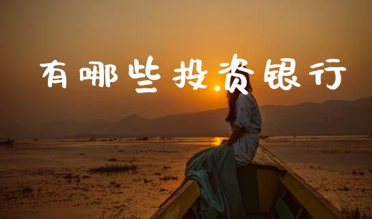 有哪些投资银行_https://m.jnlaobingbanjia.com_全球市场_第1张