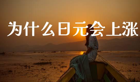 为什么日元会上涨_https://m.jnlaobingbanjia.com_股市新闻_第1张