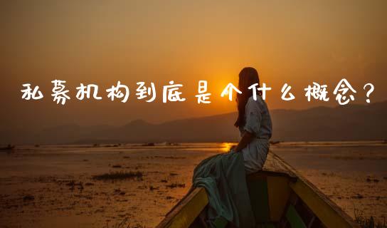私募机构到底是个什么概念？_https://m.jnlaobingbanjia.com_全球市场_第1张