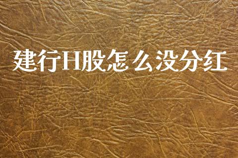 建行H股怎么没分红_https://m.jnlaobingbanjia.com_全球市场_第1张