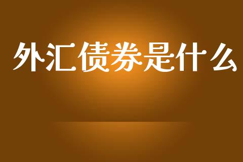 外汇债券是什么_https://m.jnlaobingbanjia.com_区块链_第1张