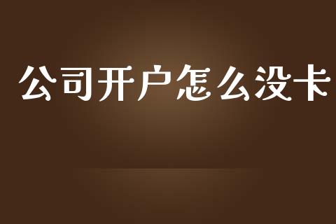 公司开户怎么没卡_https://m.jnlaobingbanjia.com_理财规划_第1张