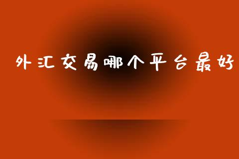 外汇交易哪个平台最好_https://m.jnlaobingbanjia.com_全球市场_第1张