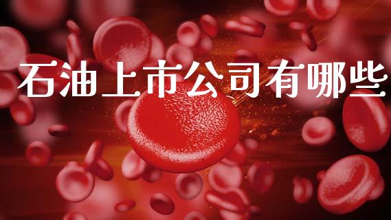 石油上市公司有哪些_https://m.jnlaobingbanjia.com_全球市场_第1张