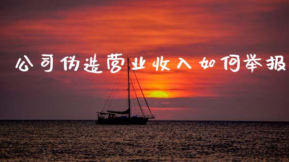 公司伪造营业收入如何举报_https://m.jnlaobingbanjia.com_理财规划_第1张
