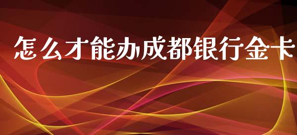 怎么才能办成都银行金卡_https://m.jnlaobingbanjia.com_股市新闻_第1张