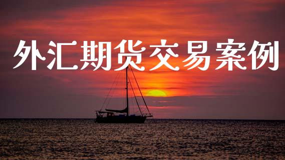 外汇期货交易案例_https://m.jnlaobingbanjia.com_金融监管_第1张