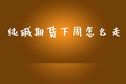纯碱期货下周怎么走_https://m.jnlaobingbanjia.com_基金市场_第1张