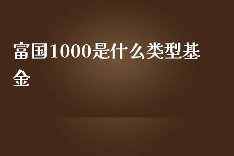 富国1000是什么类型基金_https://m.jnlaobingbanjia.com_理财规划_第1张