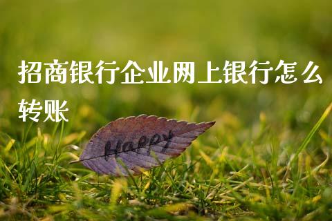 招商银行企业网上银行怎么转账_https://m.jnlaobingbanjia.com_基金市场_第1张