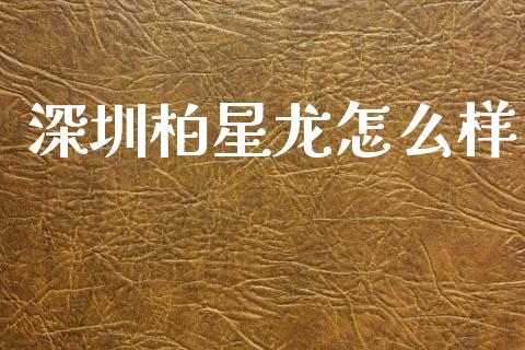 深圳柏星龙怎么样_https://m.jnlaobingbanjia.com_金融监管_第1张