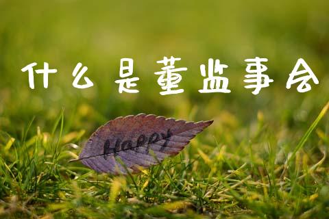 什么是董监事会_https://m.jnlaobingbanjia.com_理财规划_第1张
