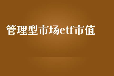管理型市场etf市值_https://m.jnlaobingbanjia.com_金融监管_第1张