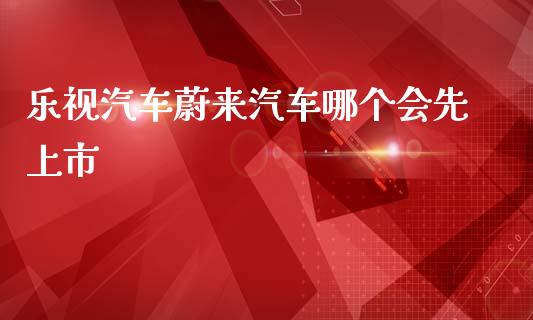 乐视汽车蔚来汽车哪个会先上市_https://m.jnlaobingbanjia.com_股市新闻_第1张